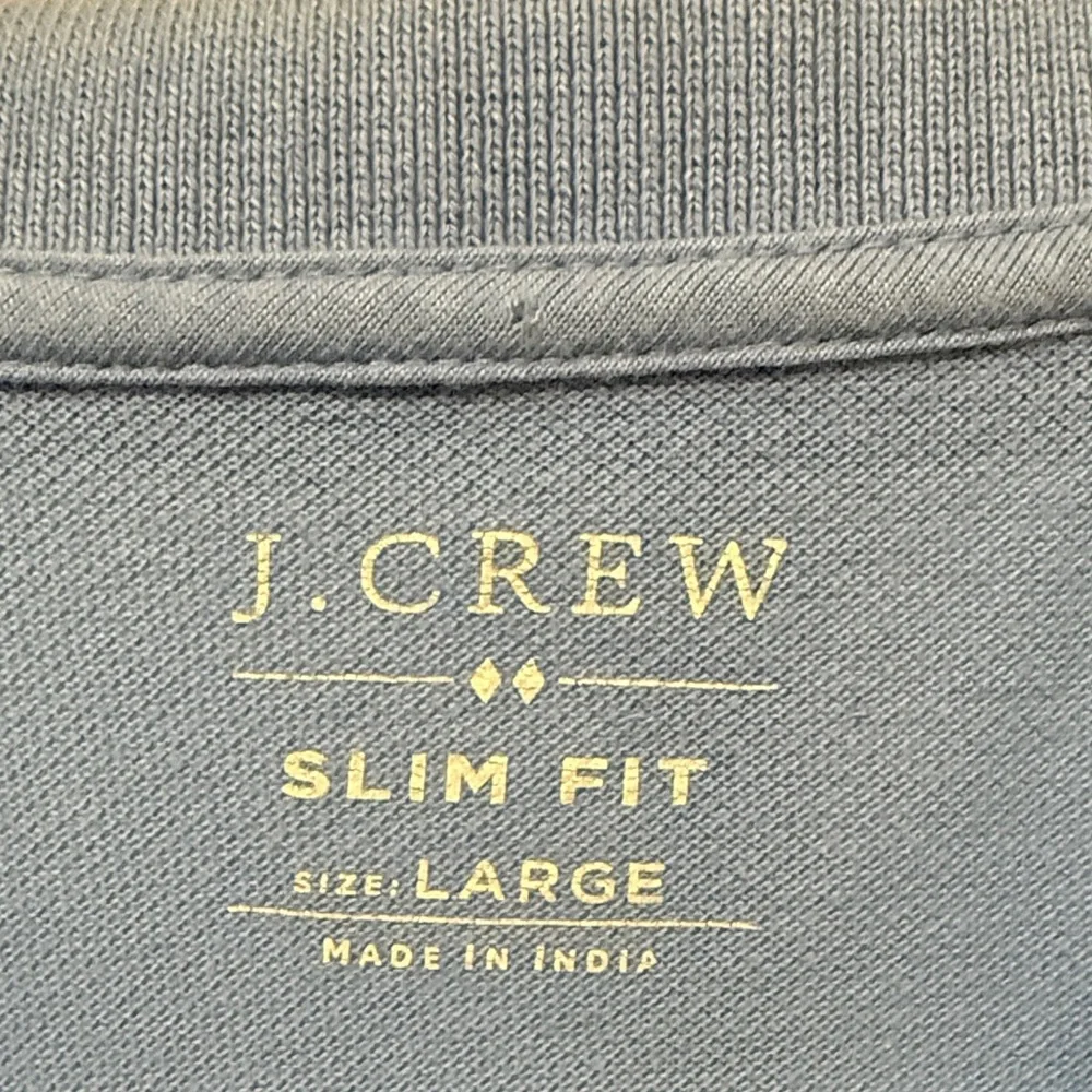 J. Crew Light Blue Polo Shirt for Men Slim Fit